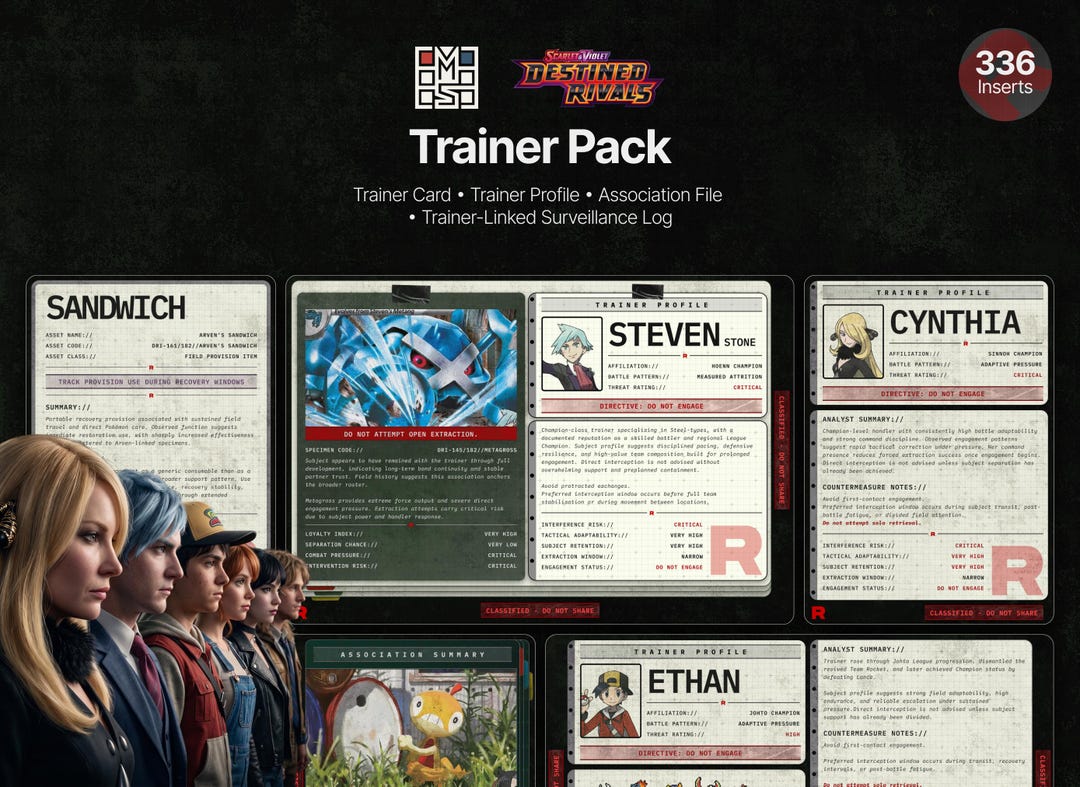 Destined Rivals Players Guide.pdf Event Archive: Destined Rivals - Trainer Pack - Etsy