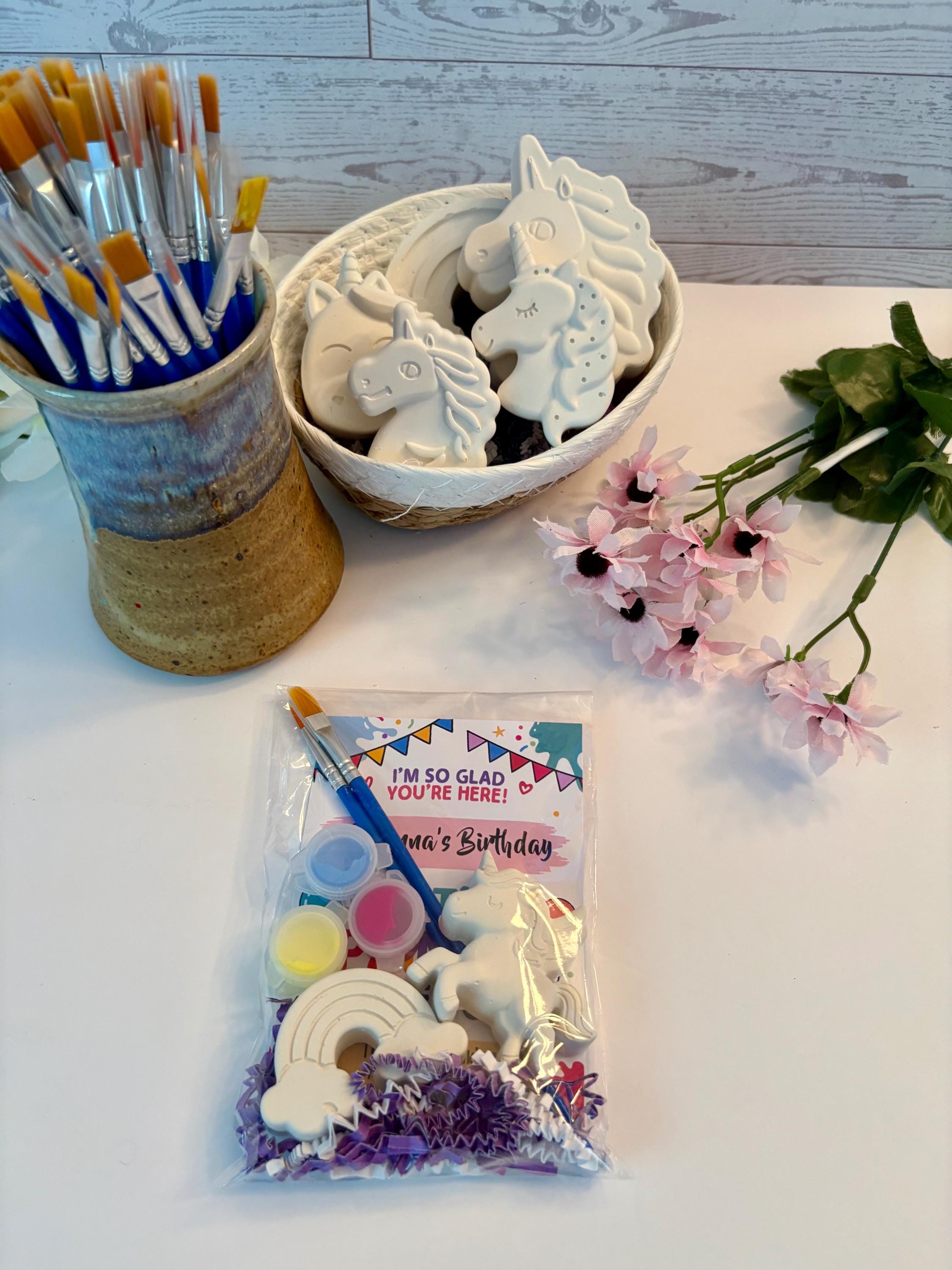Unicorn & Rainbow Plaster Paint Kit DIY Paint Kit Kid-Friendly Craft…