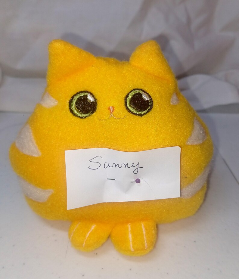 Lil' FAT Cats--Tabby Cats-Cute Little Cats with Tabby Stripes * Various colors *Made in USA LFC Y tabby SUNNY