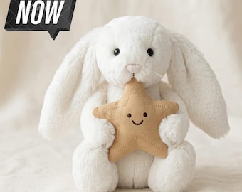 Conjunto de peluches de primavera: Oso Barcelona, Conejita Bonnie, Flor de Narciso, Fragancia relajante