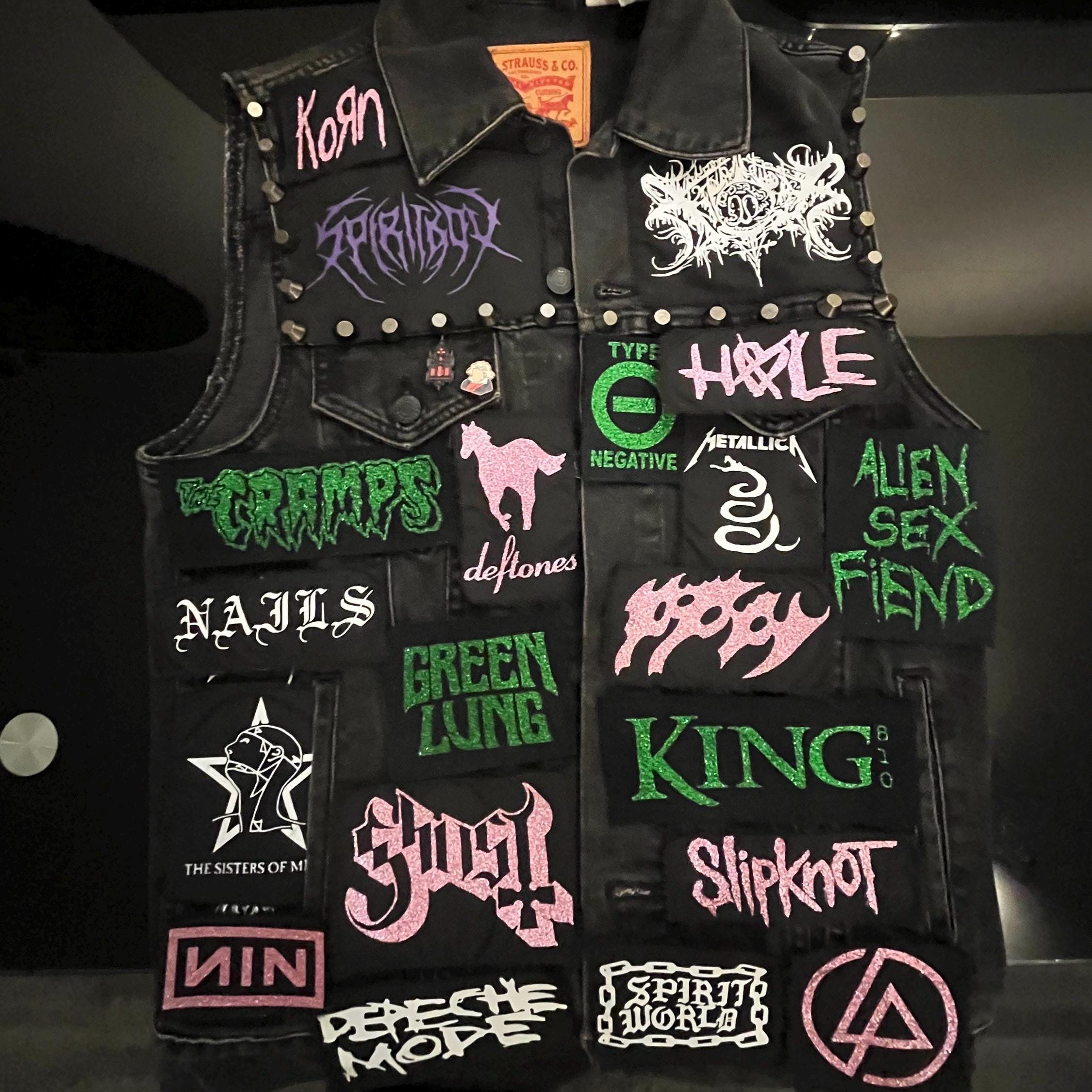 Band denim vest - Etsy 日本