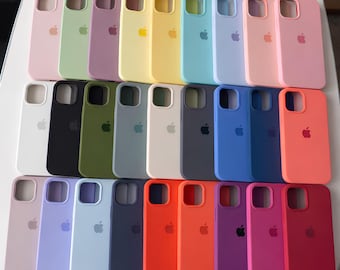 Custodia protettiva morbida in silicone liquido minimalista per telefono