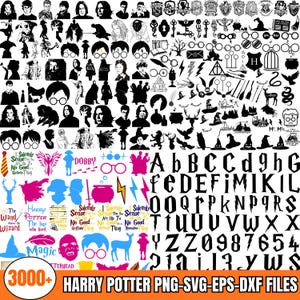 3000+ Ultimate Wizard SVG Bundle, Magical Alphabet, Font, Wizard School SVG for Cricut, Silhouette & Canva, Fantasy Clipart Pack
