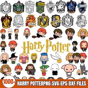 Magical Wizard Clipart Bundle – PNG + Some svg, dxf, eps, psd, – Cute Spell School & House Crests Digital Download