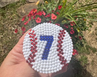 Individueller, schillernder Baseball Pin! Wähle eine beliebige Farbe oder Zahl!