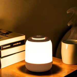 LED Night Light USB Rechargeable Table Lamp, Adjustable Brightness Bedside Lamp, Portable Kitchen Garage Camping Light, Home Decor