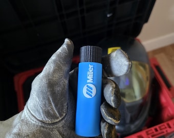 Mini Miller Blue Tungsten Holder - For Short & Half-Length Electrodes - 3D Printed Welding Organizer