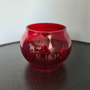 Vintage Red Adlake Kero CNX Railroad Lantern Globe NKP