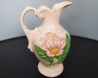 vintage Hull Art poterie finition brillante nouveau motif magnolia H-3-5 1/2