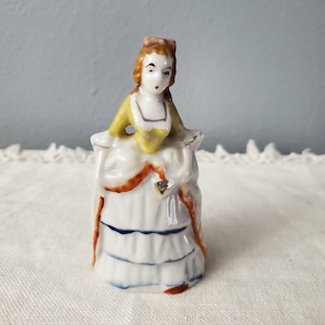 Vintage Victorian Belle Porcelain Bell