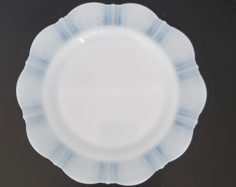 assiette en verre de lait monax chérie américaine vintage Macbeth Evans