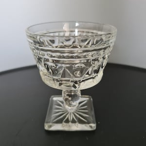 Vintage Park Lane Clear Sherbet Glass