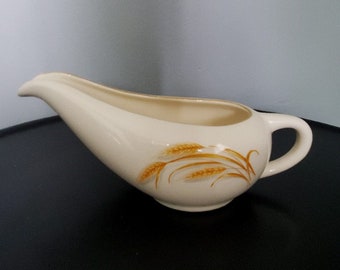 Vintage Golden Wheat Gravy Dish