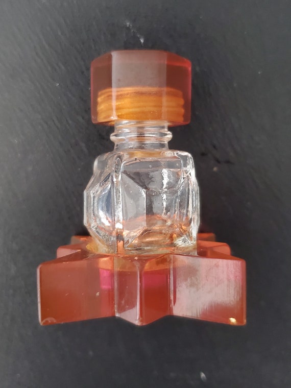 Vintage Mini Glass Perfume Bottle - image 5