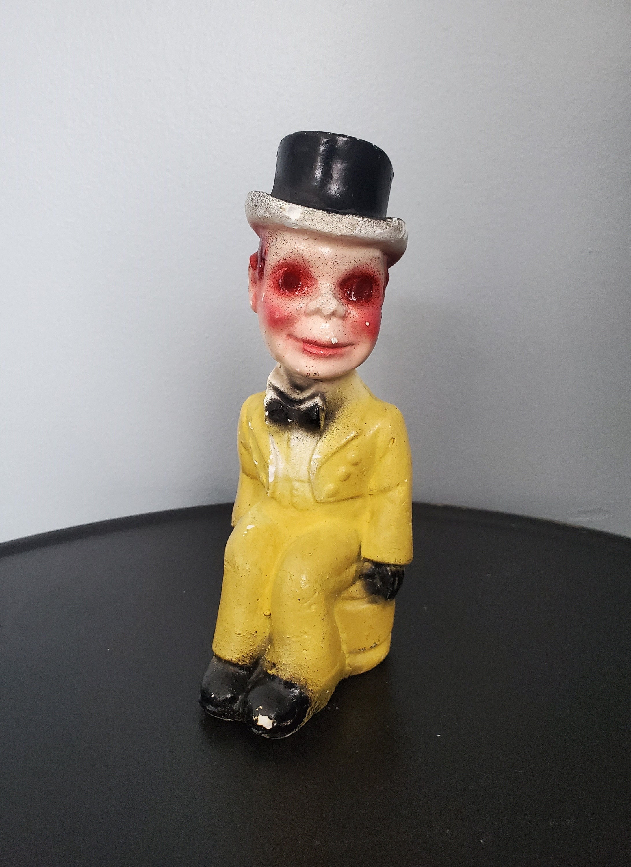 ヴィンテージ チャーリー マッカーシー チョークウェア フィギュア彫刻