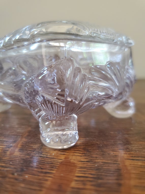 Vintage Cambridge Caprice Clear Glass Fish/Dolphi… - image 2