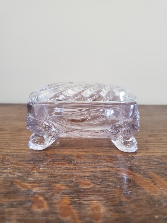 Vintage Cambridge Caprice Clear Glass Fish/Dolphi… - image 1