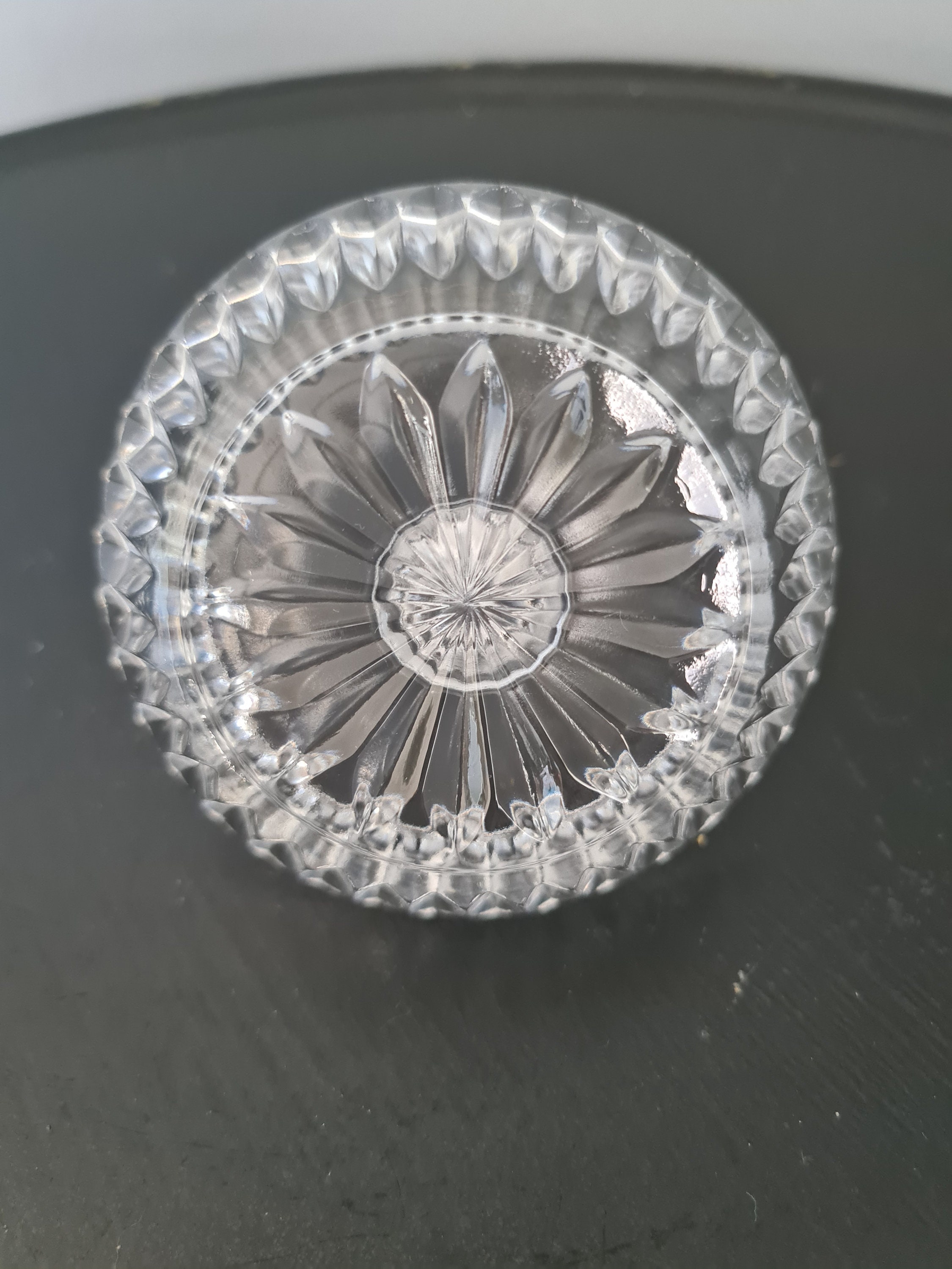 Vintage Clear Glass Ring Tree - Etsy