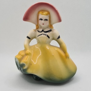 Vintage Dutch Girl Figurine Planter