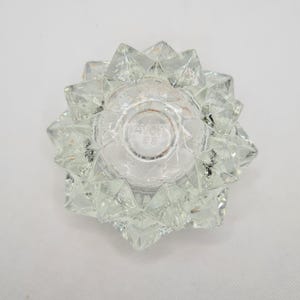 Vintage Avon Clear Glass Star Shaped Votive Holder