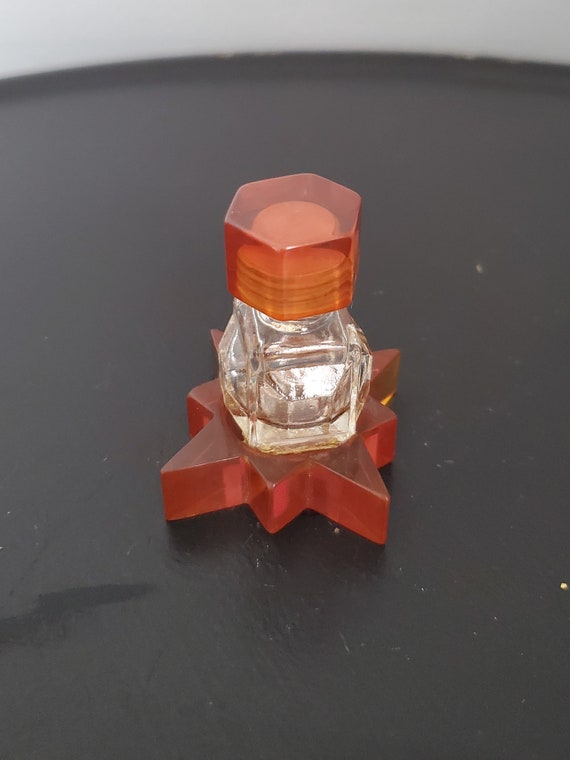 Vintage Mini Glass Perfume Bottle - image 1
