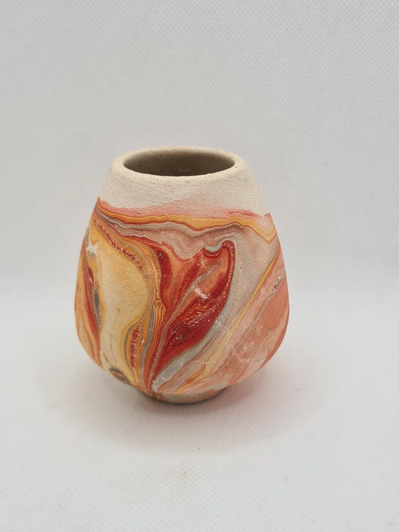 Vintage Nemadji Indian Pottery Native Clay USA Small Vase - Etsy