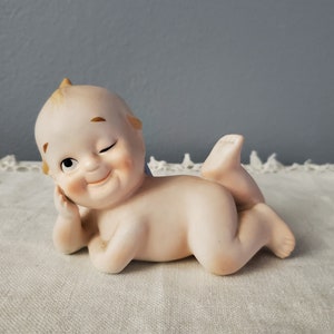 Zabytkowa figurka Lefton Piano Baby Kewpie