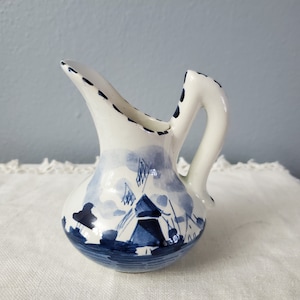 Vintage Delft Holland Pitcher