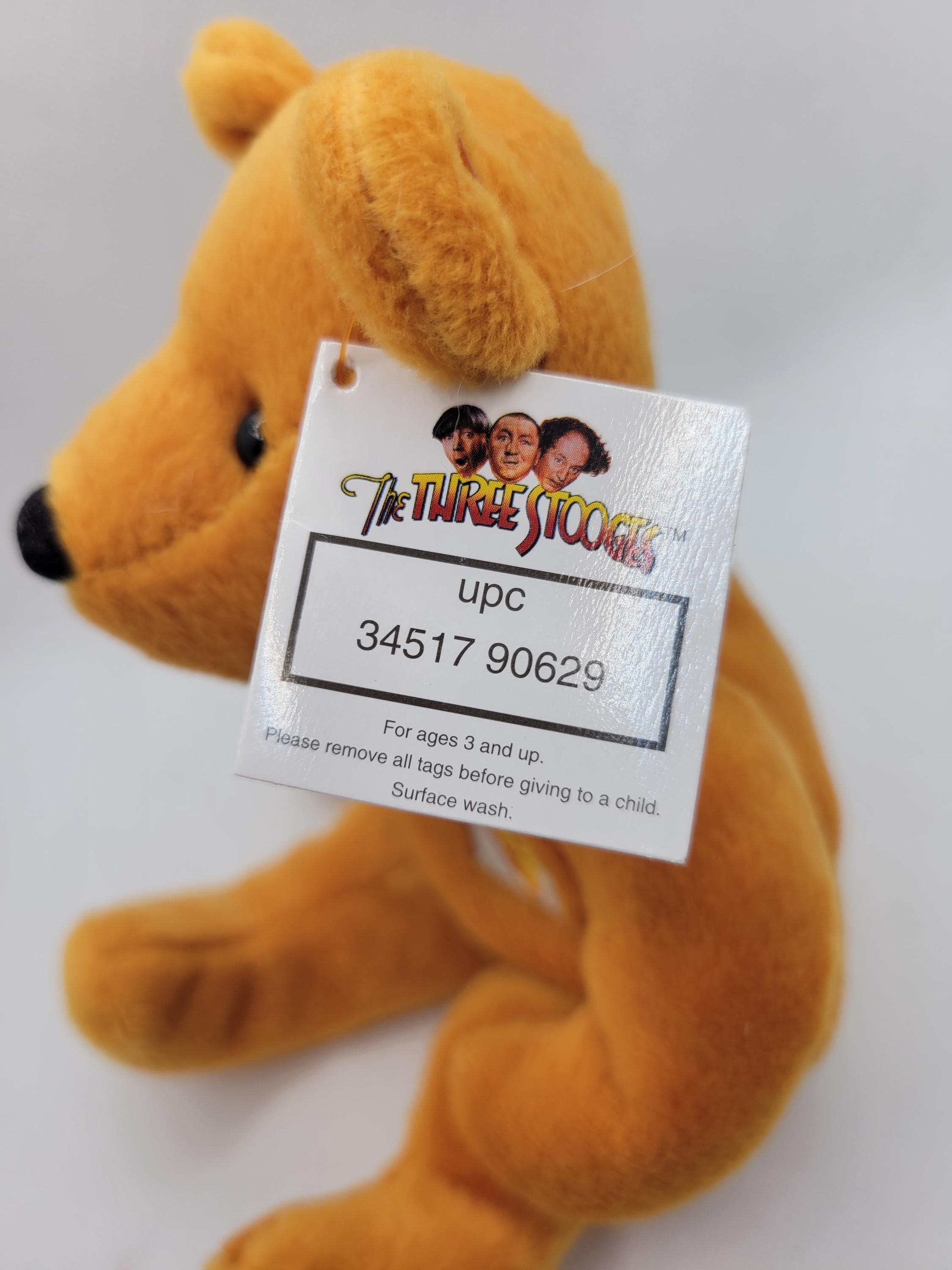Vintage 1999 Three Stooges Moe Plush Bear - Etsy