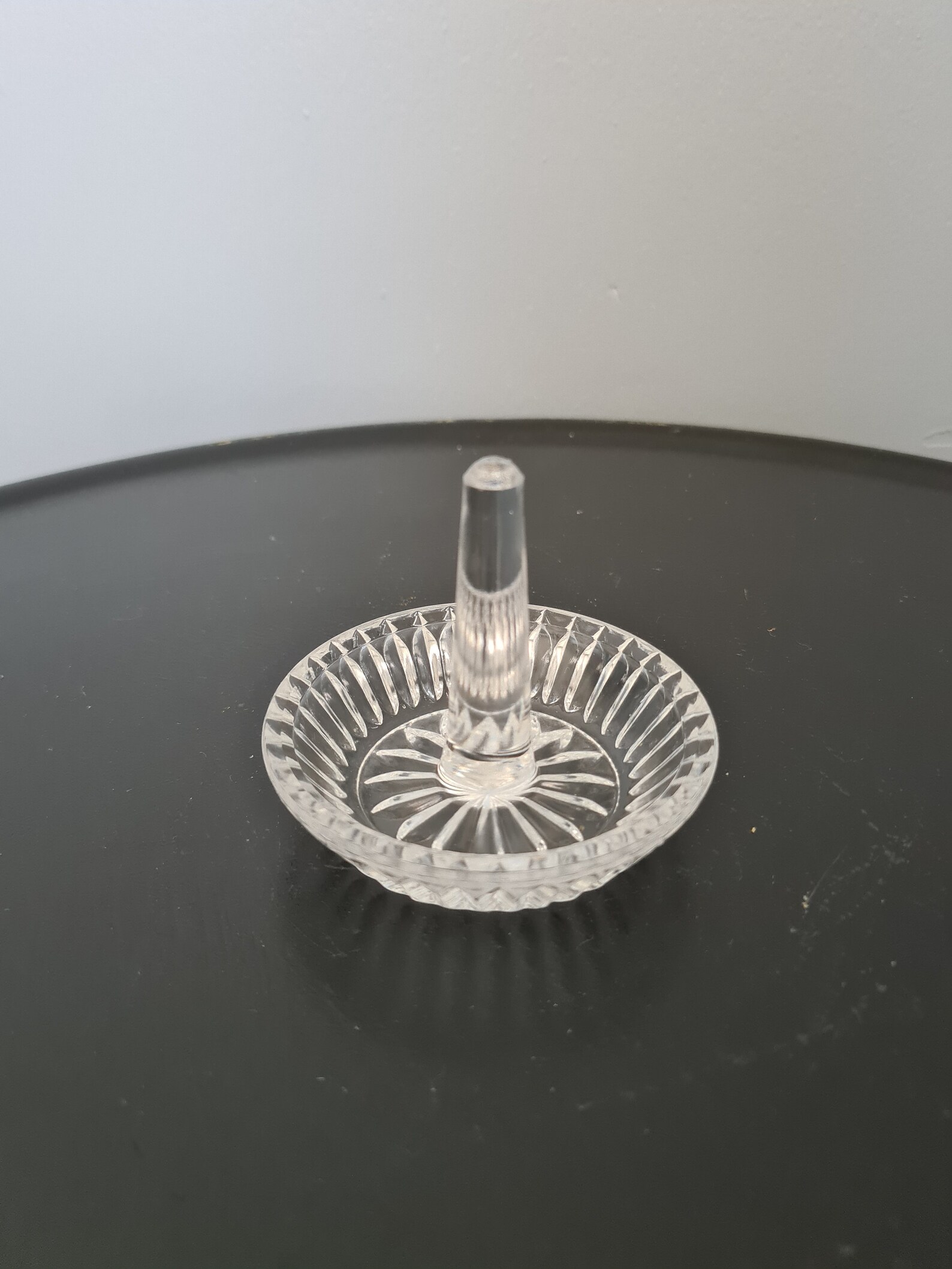 Vintage Clear Glass Ring Tree - Etsy