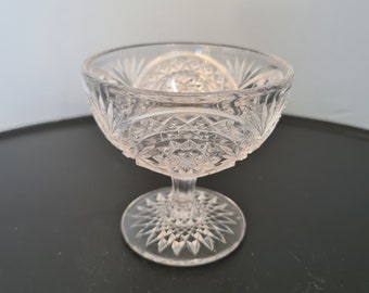 Vintage EAPG Imperial Glass Hobstar Pattern Sherbert Dish Roanoke Star