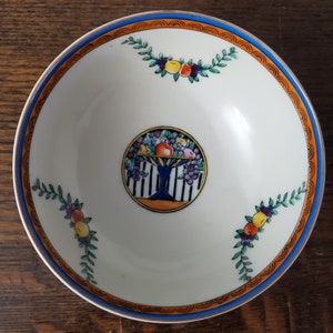Vintage Noritake Morimura porcelain hand painted footed bowl Japan
