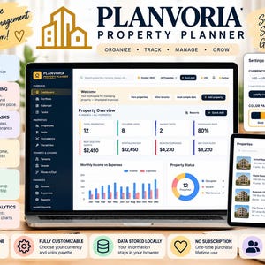 Property Management System | Rental Property Planner | Tenant & Finance Dashboard