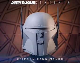 Pre Vizsla Mandalorian Helmet Kit – Resin Prop Kit – DIY Cosplay Helmet – Raw Cast