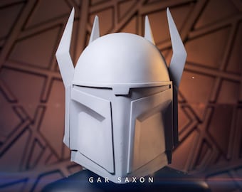 Gar Saxon Mandalorian Helmet Kit – Resin Prop Kit – DIY Cosplay Helmet – Raw Cast