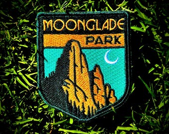 Of The Trees Patch | Moonglade Park Inspired Embroidered Iron-on Fan Patch for Park Rangers and Bass Music Festivals
