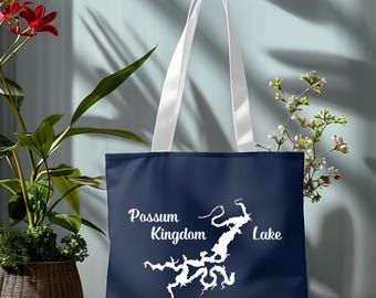 Possum Kingdom Tote Bag - Printed on Front/Back with 3 Size Options (13"-16"-18")