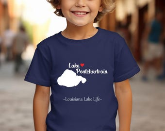 Camiseta juvenil del lago Pontchartrain - Camiseta ultrasuave - Vida en los lagos de Luisiana