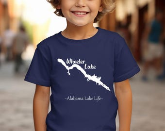 Camiseta juvenil Lake Wheeler - Camiseta ultrasuave - Ropa para la vida en los lagos de Alabama