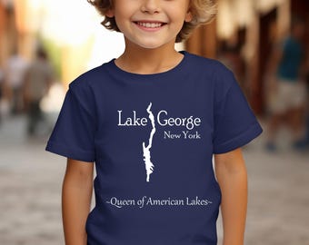 Camiseta juvenil de Lake George - Camiseta ultrasuave - Vida lacustre en Nueva York