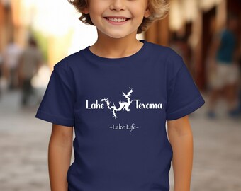 Camiseta juvenil del lago Texoma - Camiseta ultrasuave - Camiseta con temática de la vida en el lago