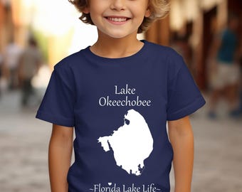 Camiseta juvenil del lago Okeechobee - Camiseta ultrasuave - Camiseta de la vida en los lagos de Florida