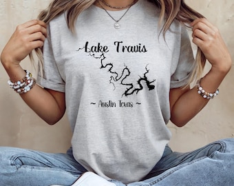 Camiseta del lago Travis - Camiseta ultrasuave - Ropa para la vida en los lagos de Texas