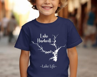 Camiseta juvenil del lago Hartwell - Camiseta ultrasuave - Camiseta de la vida en el lago