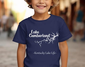 Camiseta juvenil del lago Cumberland - Camiseta ultrasuave - Vida en los lagos de Kentucky