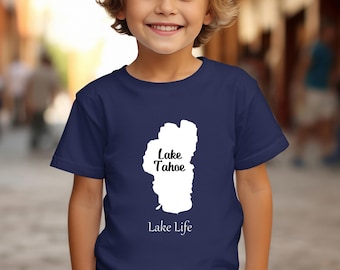 Camiseta juvenil del lago Tahoe - Camiseta ultrasuave - Ropa para la vida en el lago