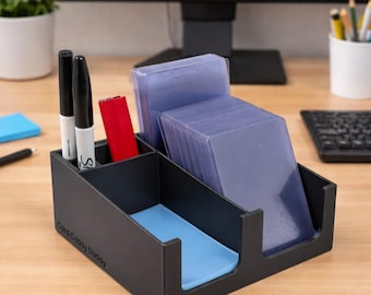 Card Caddy Daddy Organizer per carte collezionabili, porta carte top loader, bustine e penne