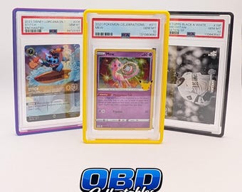 PSA Slab Protector Case | Stackable Card Holder | Trading Card Display for Pokemon, Sports, MTG, One Piece | Graded Card Storage Hard Case
