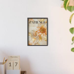 Poster "Sunflower-Patience"
