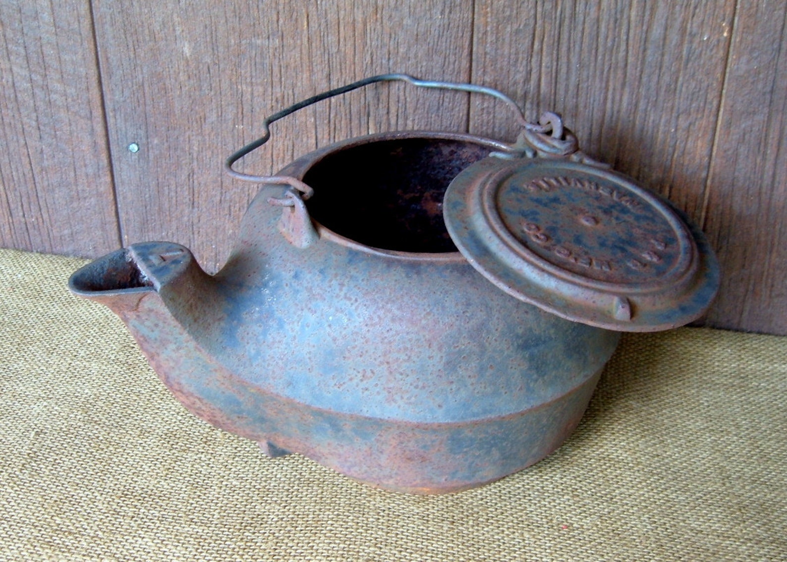 Cast Iron Coffee Pot Vintage Nashville P&B Iron Kettle Etsy
